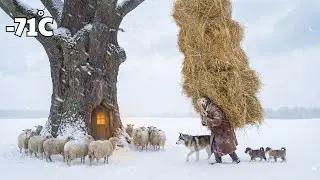 93 Year Old Widow and Her Dogs | Surviving Alone in Siberia’s –71°C