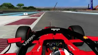 rFactor F1 2019 onboard with Charles LeClerc in Paul Ricard