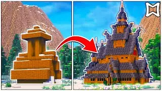 ► How To Build A Viking Church In Minecraft | Snowy Village Transformation