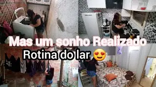 Rotina de Limpeza, Lavei muitas Roupas I Mas uma Conquista Para o Lar 😍