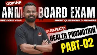Odisha ANM Board Exam Health Promotion Previous Year Questions And Answers | ANM PYQ Part-2