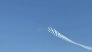 Red Arrows aerobatics before F1 British GP 2021