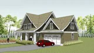 Unique cape cod house plan with curved roof line - The Lake Elmo Colonial