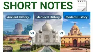 SHORT NOTES 🗒 // UPSC CSE AND STATE PCS // ANCIENT HISTORY // MEDIVAL HISTORY // MODERN HISTORY #ias