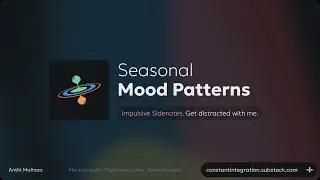 🎄Seasonal Mood Patterns 🎅Observing Individual Preferences and Needs❄️