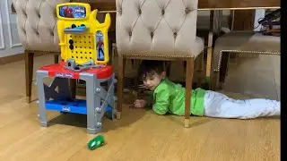 Yusuf Fatih Selim’in sakladığı oyuncakları bulmaya çalışıyor😂🚘🐥Ama Fatih selim mızıkçılık yaptı😭