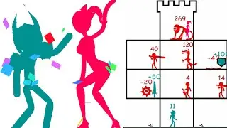 Stack War Hero Tower Defence Game | Level 70-73 | Fight Stick Man And Save The Seduce Girl |