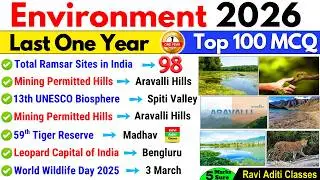 Environment 2026 Current Affairs | Environment & Ecology 2026 | Current Affairs 2026 Environment