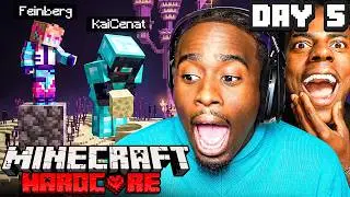 KAI & SPEED HARDCORE MINECRAFT MARATHON ⛏️🧱 BEATING ALL BOSSES | DAY 5 PART 1