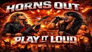 🤘Horns Out 🤘 | PLAY IT LOUD | Dark 80s Hair Metal Anthem #hairmetal #80smusic