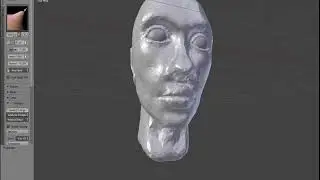 Sculpting alien older female character 1/2