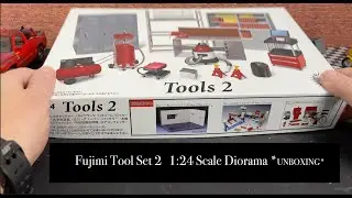 1:24 SCALE FUJIMI GARAGE TOOLS DIORAMA SET 2 MODEL KIT   4K