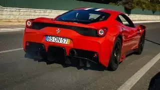 CRAZY Ferrari Meeting in Portugal (REVS and BURNOUTS!)