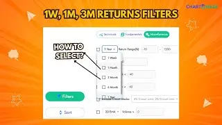 How to apply 1Week, 1 Month & 3 Month filters simultaneously