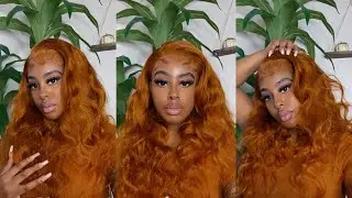 Beginner Friendly😏 Orange Ginger wig Step by Step installation Ft Beauty Forever Hair #shorts