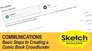 the COMMUNICTIONS Basic Steps to Creating a Comic Book Crowdfunding Project