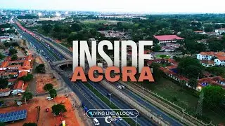 Accra from above: A vibrant tapestry of life.