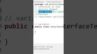 In Interface we use only abstract methods #abstract #programming #java #interfaces