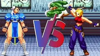 Chun-Li VS Blue Mary Mugen Street Fighter VS KOF