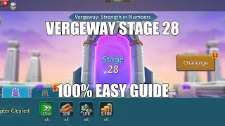 Lords mobile Vergeway Stage 28|Vergeway Strength In Numbers Stage 28 Easiest Guide
