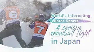 World's Interesting Winter Sports: A serious snowball fight in Japan