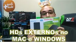Configurando HD externo no MAC e no WINDOWS! (configura&ccedil;&atilde;o)