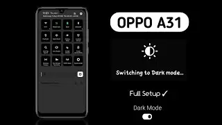 Oppo A31 Gray Dark Mode Theme | For ColorOS 6 | Full Setup