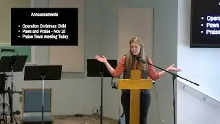 Sunday Worship 11/2/25
