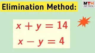 x+y=14, x-y=4 Решить методом исключения || x+y=14 x-y=4