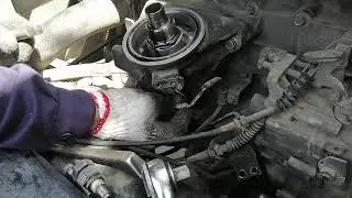 Mitsubishi fuso 6D17 damage oil filter housing