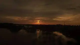 Golden sunset view from a moving train. #sunset #beautiful #peace   