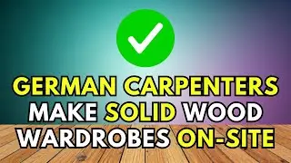 German carpenters make solid wood wardrobes on-site, which is extremely relaxing.