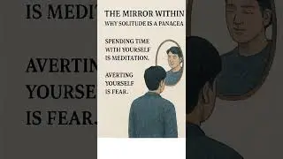 The Mirror Within  Solitude Is Meditation, Not Fear #life #hindimotivation #happiness