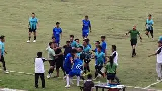 Rani FT vs Yemsing FT Fighting during Match, 3rd Edition Independence Cup 2025 at Pasighat.