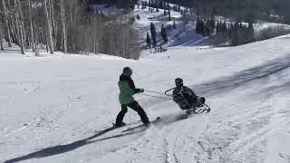 Paraskiing with Adaptive Sports Center at Mt Crested Butte Jan 2026
