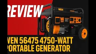 Review - WEN 56475 4750-Watt Portable Generator with Electric Start and Wheel Kit, Yellow