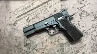 Full custom browning Hi Power with Craig Spegel Grips