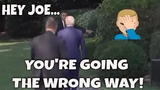 Sleepy Joe Biden GOES THE WRONG WAY on return to the White House (Planes Trains Automobiles Parody)