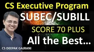 SCORE 70+ IN SBILL / SBEC #icsi #csexams #csexcutiveonlinelectures #csclasses #icsiexam