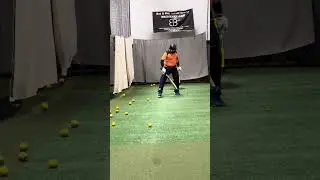 Practicing drives against left arm fast bowling 4
