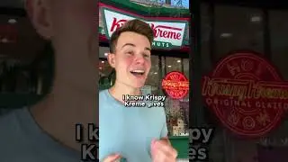 Лайфхак с бесплатными пончиками Krispy Kreme! 🍩 #krispykreme #krispykremedoughnuts #savemoney