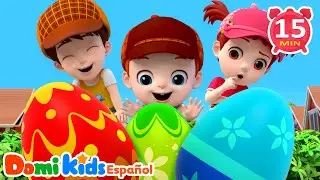 Colores y Juguetes 🎨🥚| Aprende Jugando Canciones | Canciones Infantiles | Domi Kids en Español