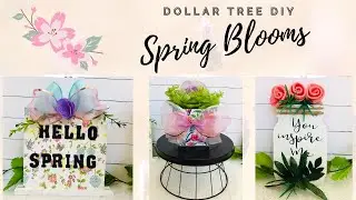 Spring Blooms DIYs | Bloom with Creativity | Modern Farmhouse DIYs | Dollar Tree DIYs | Sun's Arts