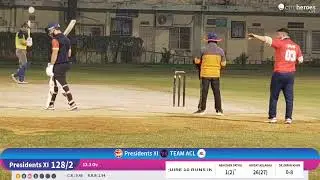 TEAM ACL vs Presidents XI live cricket match | Individual live - PGDAV College, Sport Ground New De