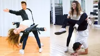Doing contortion with Sofie Dossi...GONE WRONG!