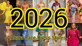 💯🔥Beautiful Ankara Lace Dress Styles For You | New Fabric Dress Designs 