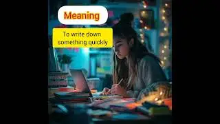 'Jot down' meaning #english #learnenglish #englishvocabulary #ielts #englishteacher #grammar #viral