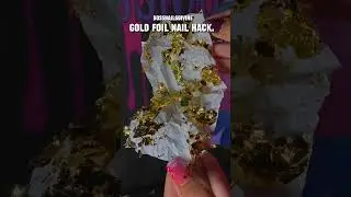 GOLD FOIL NAIL HACK| GOLD NAIL NAILS #goldfoil #nailart #naihack