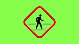 GREEN SCREEN MACHINE: TRAFFIC SIGNS, NO COPYRIGHT, ROYALTY FREE GREEN SCREENS