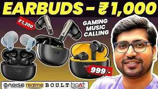 [TOP 3]🔥 Best Earbuds Under ₹1000 🎧⚡Best Earbuds For Music, Gaming, Calls & Daily Use 🎧
